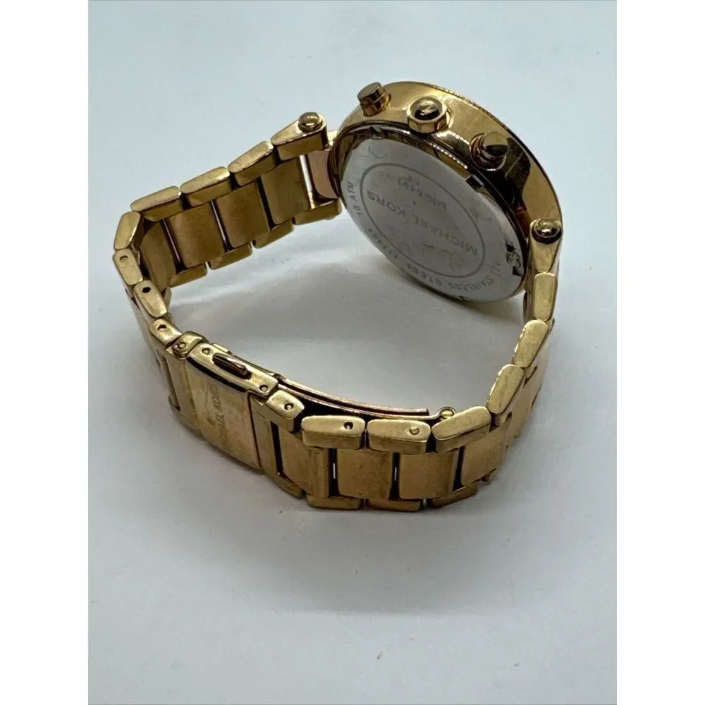 Michael Kors Parker MK5491 Women's Gold Stainless Steel Analog Dial Watch JNA370